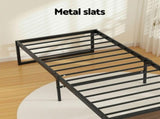 Artiss Bed Frame Metal Frame King Single Bed Base 2 Drawers OSLO MBED-C-OSLO-KS-DRAW