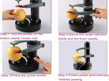 Multifunctional Automatic Electric Potato Peeler Automatic Rotating Fruits Vegetables Cutter Kitchen V1192-AZ-W-10159