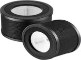 2 Pack HEPA Replacement Filter, Compatible with TaoTrics TT-AP001 and VAVA VA-EE014, 3-in-1 HEPA and V1258-DP02-C-1050