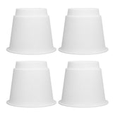 4Pcs 5 Inch Heavy Duty Round Furniture Bed Risers Lifter with Anti Slip Top for Table Chair Desk V1294-YM0715-3117220133511