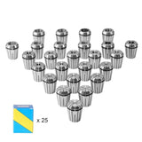 25 pcs ER32 Collet Set, 1/16''-13/16'', ER32 Spring Collet Chuck Set, 0.0006"/15 m TIR Lathe Chuck V952-ERJTER3225J000A7AV0