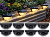 Raised Garden Bed Solar Lights Magnetic with Dusk to Dawn Sensors Wide Angle IPX4 Waterproof Solar V1107-118-48079-WHT-8PACK