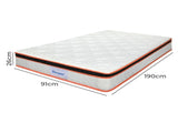 Dreamz 7 Zone Pocket Spring Mattress Medium Firm Single MS1030-S-AU