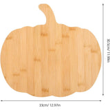 1Pc Pumpkin Shaped Cutting Board Beige for Cheese Meat Serving V1192-AZ-W-21405