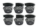 6 Pcs Pool Table Pockets Billiard Pockets Set Black Billiards Net Bag Entertainment Web Pockets V1369-AZ3-W-11595