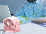 Quiet Table Fans Wall-Mounted Digital Display Rechargeable Fan for Home Office Kitchen Travel V1263-JX-7217-1