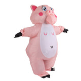 Inflatable Costume Pink Pig Blow Up Halloween Cosplay Dress Jumpsuit Costume For Adults V1294-YM0703-3115230048011