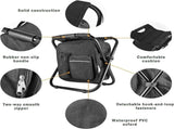 Folding Camping Chair Grey Portable Compact Adjustable Folding Chair for Outdoor Camping Fishing V1258-DP02-BOL-480