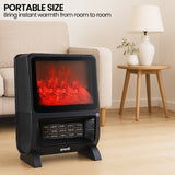 Pronti 2000W 3D Fire PTC Electric Portable Room Heater HEA-TPN-TPC-RB
