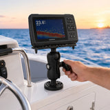 Boat Navigation Holder in Black with Quick Install Adjustable Angle Fish Finder Mount V1369-AZ3-W-19031