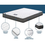 Giselle Bedding 16cm Mattress Tight Top King Single MATTRESS-BON-KS