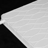 Air Conditioner Drain Pan Plastic with Side Drain for Leakproof Water Collection V1369-AZ3-W-09145