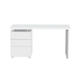 Artiss Computer Desk Drawer White 140CM DESK-140M-WH-AB
