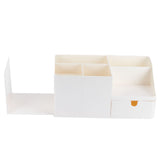 Drawer Type Desk Storage Box Book Stand Stationery Remote Control Holder for Home Desktop V1294-YM0721-3117210036011