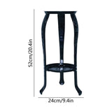 Iron Plant Stand - Heavy Duty 300lb Capacity Flower Pot Holder Indoor/Outdoor Potted Flower Stand V1192-AZ-W-26115