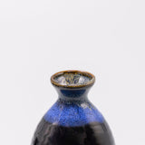 Sake Set for Four 330ml Black Blue Glaze V637-C1095