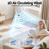 Devanti Pedestal Fan W/ Remote 3 Speed 12H Timer Height Adjustable Cooling Fan PF-RC-01R-WH