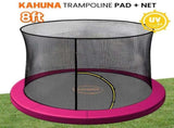 Kahuna 8ft Trampoline Pad and Net - Pink KAH-PDNET-08-PK