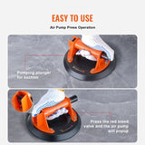 VEVOR Glass Suction Cup, 203 mm 278 kg Capacity, Vacuum Suction Cup with ABS Handle and Carry Box, V952-YXZKXPSL1J8YAA002V0