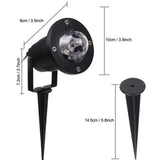 Water Wave Lights Projector Outdoor Waterproof LED Ripple Garden Lights 10 Colors Water Effect or V1192-AZ-W-17156
