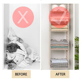 5 Tier Closet Hanging Organizer, Metal Closet Organizers, Wire Storage Shelf for Clothes Sweaters V1192-AZ-W-28025