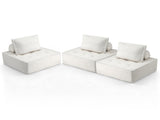 Artiss 3 Floor Sofa Lounge Chair with Pillow SBED-K-FLD01-3S-WH