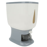 Household Rice Dispenser Large Capacity Automatic Rebound Food Grain Storage Container with Cup Grey V1294-YM0716-3118220094012