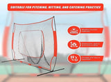 Portable Baseball Training Net Stand Softball Practice Sports Tennis V63-827091