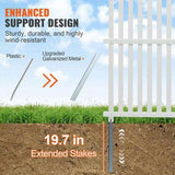 1.22m W x 1.22m H Vinyl Privacy Fence Panels, Air Conditioner Fence, Outdoor Privacy Screens for V952-PVCYSWLMB48X9JS2HV0