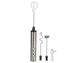 Stainless Steel Milk Frother, USB Charging, Handheld Electric Egg Beater for Home Kitchen V1263-JX-2936