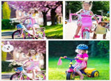4Pcs Pink Bike Streamers,Non-Slip Bicycle Handlebar Grips Cover,Durable Cycling Replacement Parts V1189-WXFWAL-20260319-00158