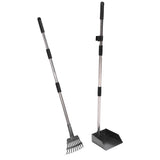 Chicken Poop Rake Scooper Kit 2 in 1 Ergonomic Design Adjustable Handle Multifunctional Litter V1294-YM0901-3111250127111