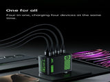 AC120U4-EU 120W USB C Charger, 4-Port Fast Charging Block, black V1300-AC120U4