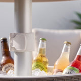 Taupe Ice Bucket Table V264-OTF-537PP-LGR-NA-1