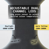 LED Wall Mirror Oval Anti-Fog Bathroom 50x75cm V274-FT-BM-LEDOV-5075