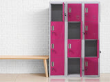 12-Door Locker for Office Gym Shed School Home Storage - Standard Lock with 2 Keys V63-838891