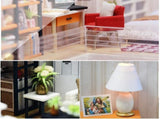Dollhouse Miniature with Furniture Kit Plus Dust Proof and Music Movement - M9 V178-13554