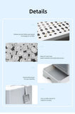 Top-Entry Cat Litter Box with Drawer-Enclosed Design, Easy Clean, Odor Control, Anti-Tracking Lid V888-ELOSUNG10201