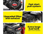 Giantz Petrol Water Pump 7HP Max, 2" High Flow 4-Stroke Engine Transfer Fire Fighting Pumps Rain PUMP-2INCH-210-RDBK
