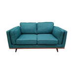 2 Seater Sofa Teal Fabric Lounge Set for Living Room Couch with Wooden Frame V43-SOF-YOKTL2S