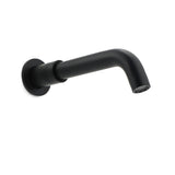 Matt Black Round Wall Mount Basin Faucet Bubble Water Outlet Bath Tub Spout Set V1233-SP902BL