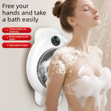 Wall Mount Automatic Electric Body Bath Brush Hands Free Smart Shower Scrubber with Adjustable V1265-JJ-30