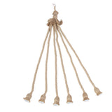 E27 Lamp Base 1m Hemp Rope Cord Electric Wire DIY Pendant Decorative Bulb with 6 Holder V1294-YM0901-ZM01358