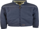 Mens Full Zip Sherpa Polar Fleece Jumper Lined Warm Winter Jacket Pullover - 3XL V563-CJ35-NVY-3XL