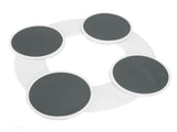 Dining Table Turntable Reusable Tabletop Slide Rail Manual Rotating Tray Round Serving Plate for V1294-YM0901-3118240225911