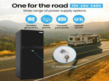GECKO 142L Upright Portable Fridge / Freezer, 12V/24V for Motorhome and Caravan, Black V219-CMPFRUGK14KA