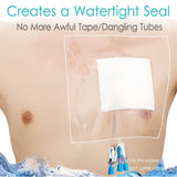 Waterproof Shower Cover,10 Pcs Peritoneal Dialysis Port Protector,Clear Adhesive Wounds Dressing V1370-AZ4-17685