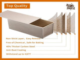 2 Pack Pullman Loaf Pan with Lid, 13x4 & 9x4 inch , Non-Stick Sandwich V1258-DP02-C-2632