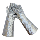 2 Pairs Welding Gloves Heat Resistant Glove with Insulation Aluminum Foil Material for Furnace V1369-AZ3-W-18960