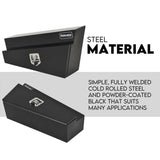 Under Tray Tool Box Underbody Pair Set 900mm Black Steel V379-UTRYBLKL9SET06